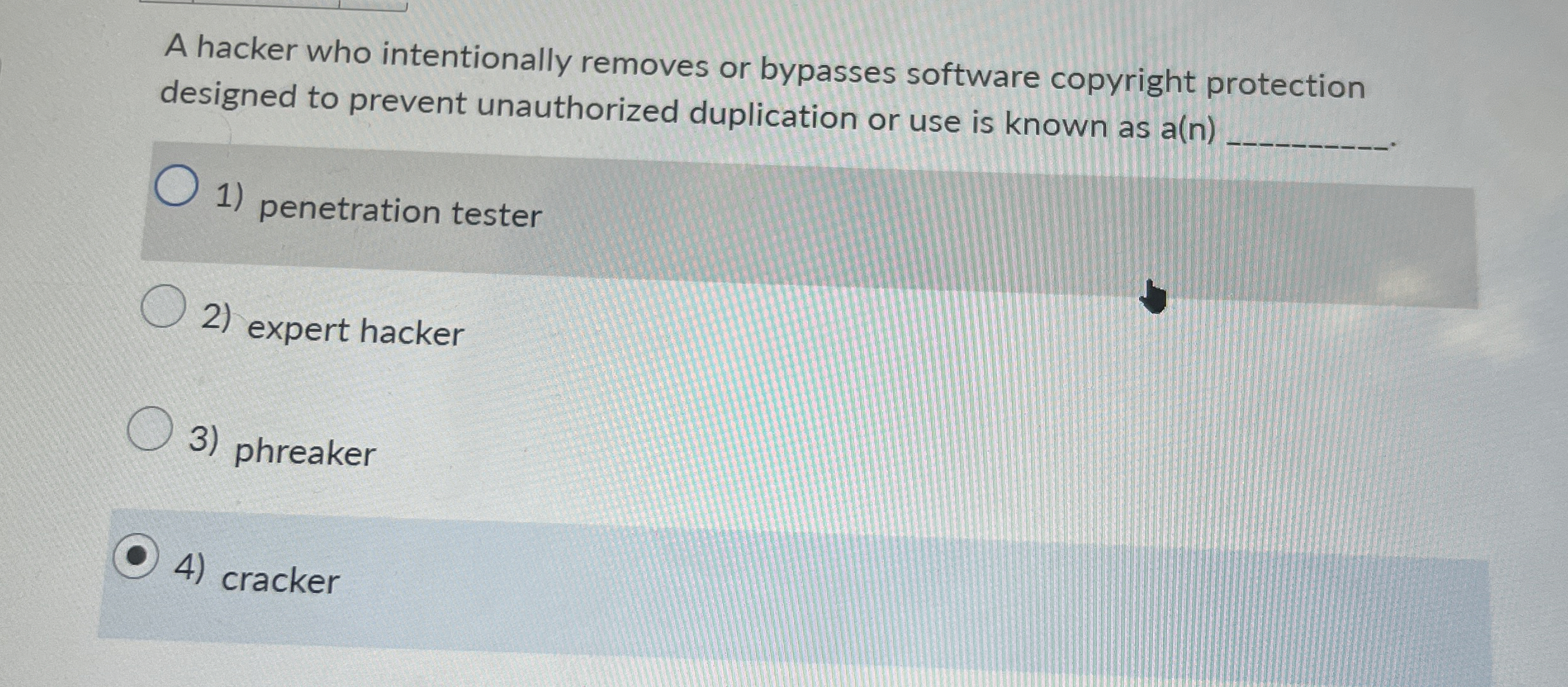 A hacker who intentionally removes or bypasses