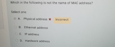 Which in the following is not the name of MAC