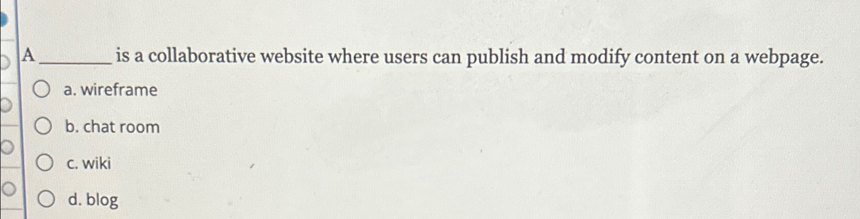 A q , is a collaborative website where users can