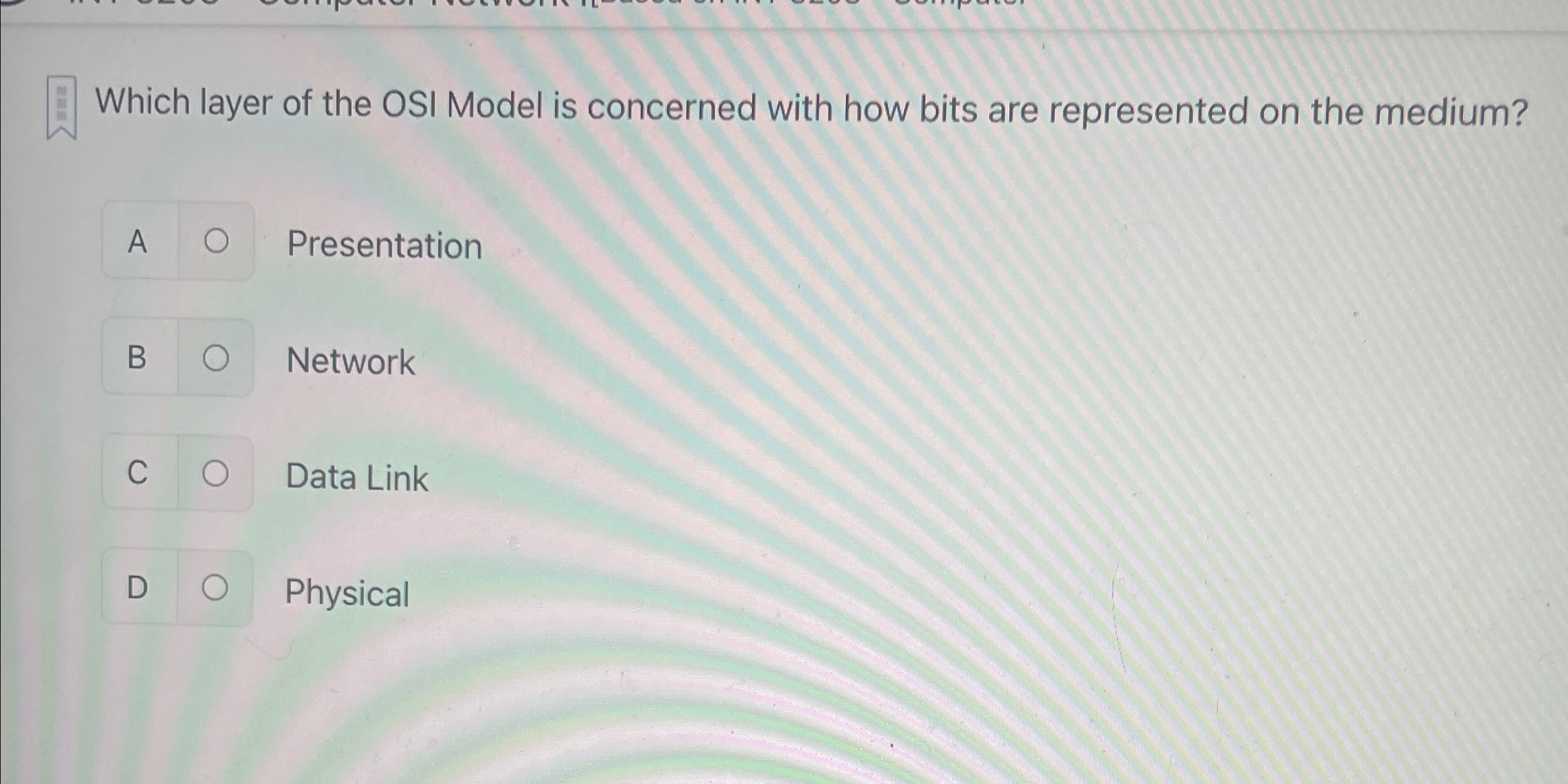 Which layer of the OSI Model is concerned with