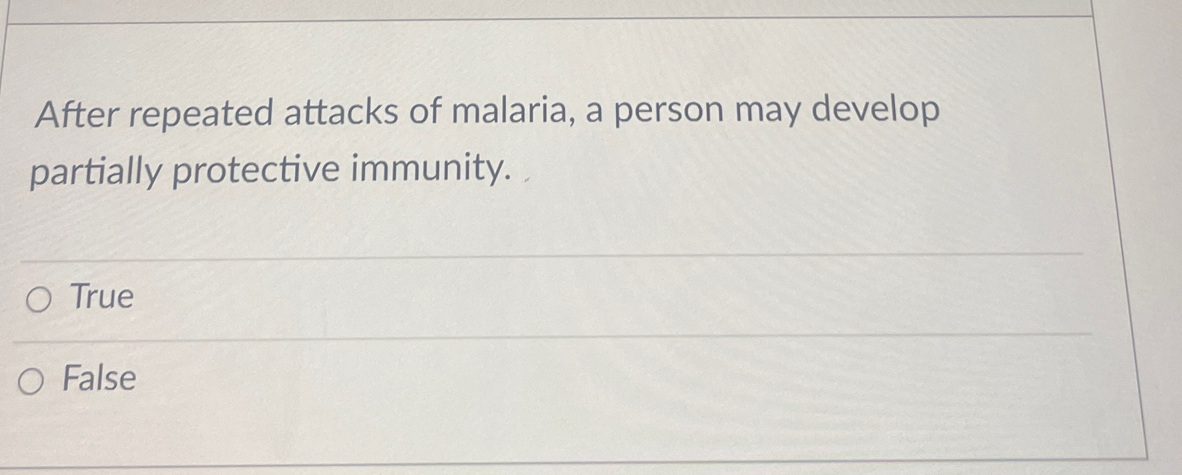 After repeated attacks of malaria, a person may