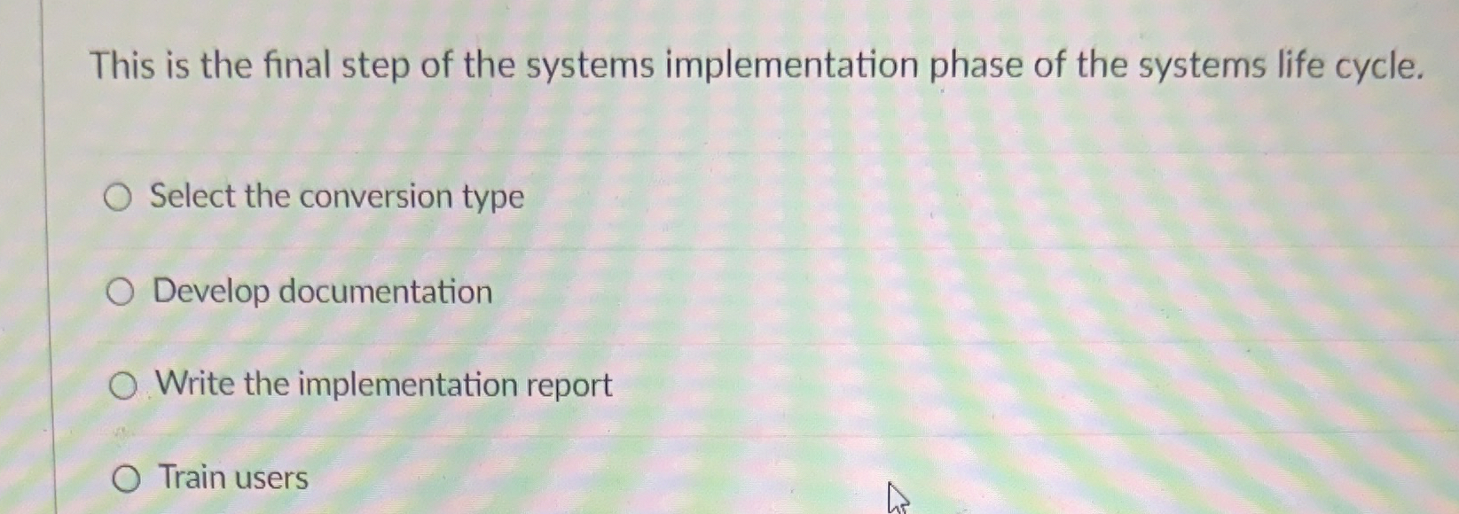 This is the final step of the systems