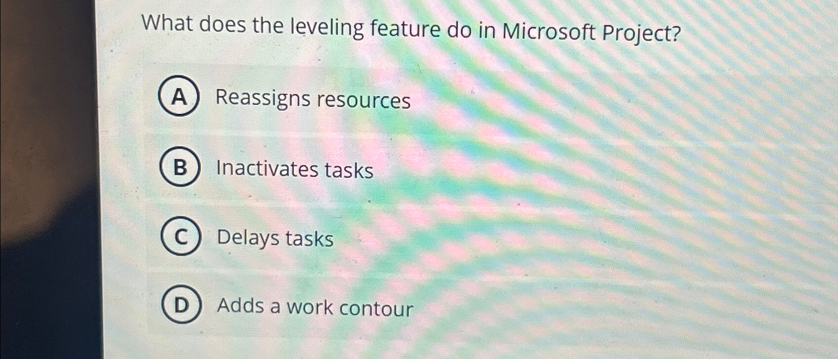 What does the leveling feature do in Microsoft