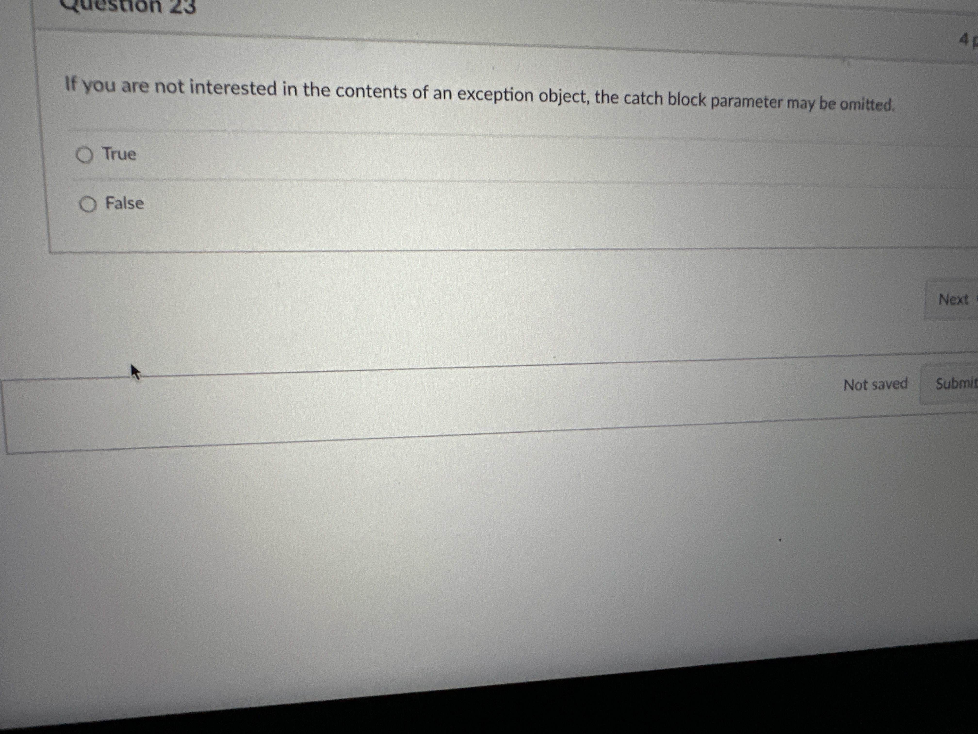 If you are not interested in the contents of an