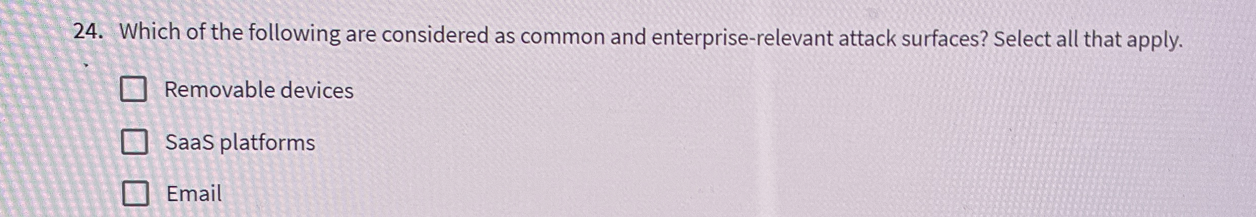 Which of the following are considered as common