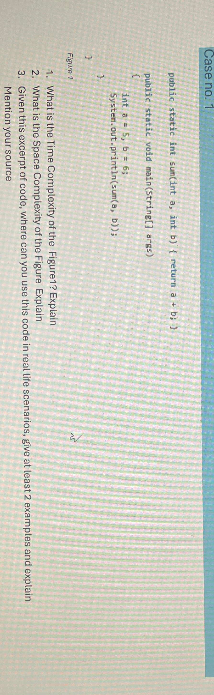 Figure 1 What is the Time Complexity of the