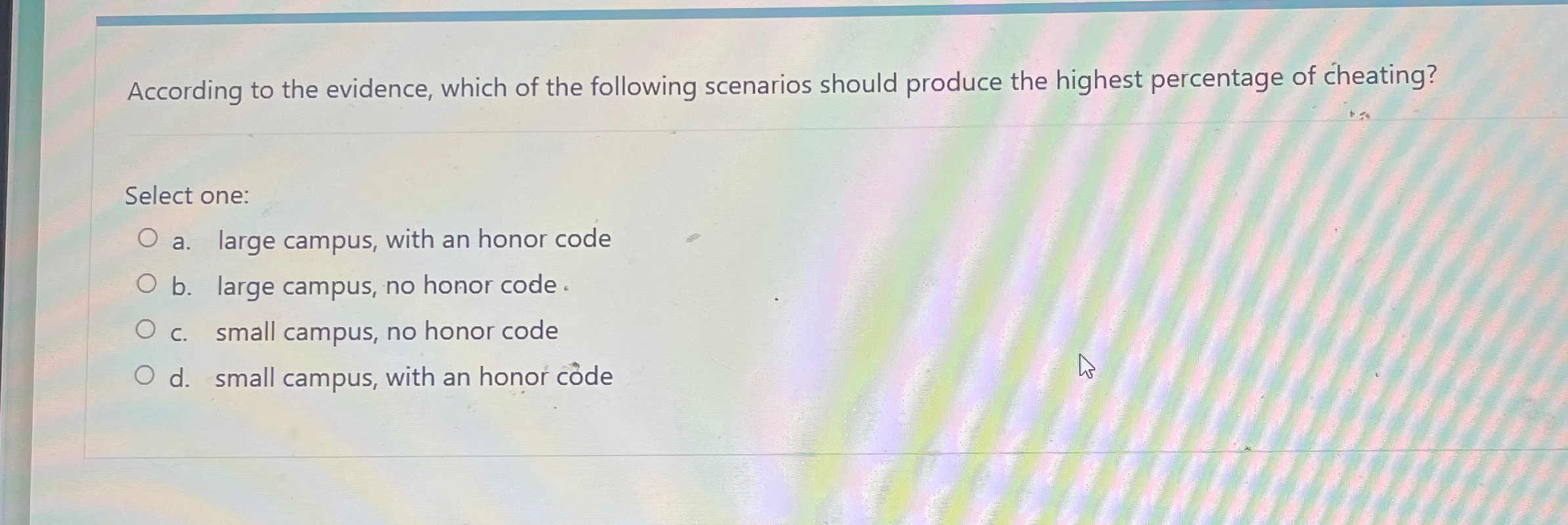 According to the evidence, which of the following