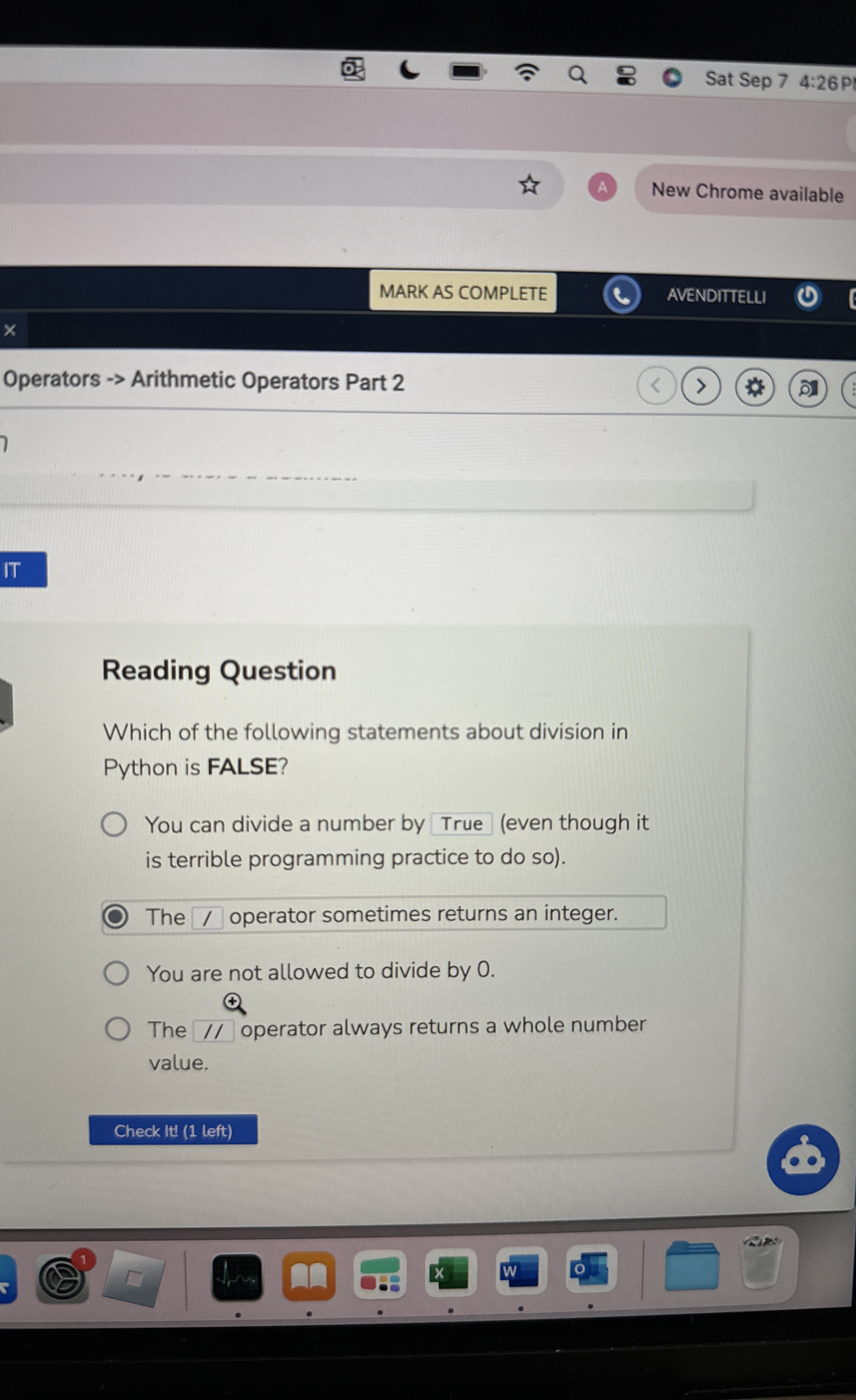 Sat Sep 7 4 : 2 6 P New Chrome available MARK AS