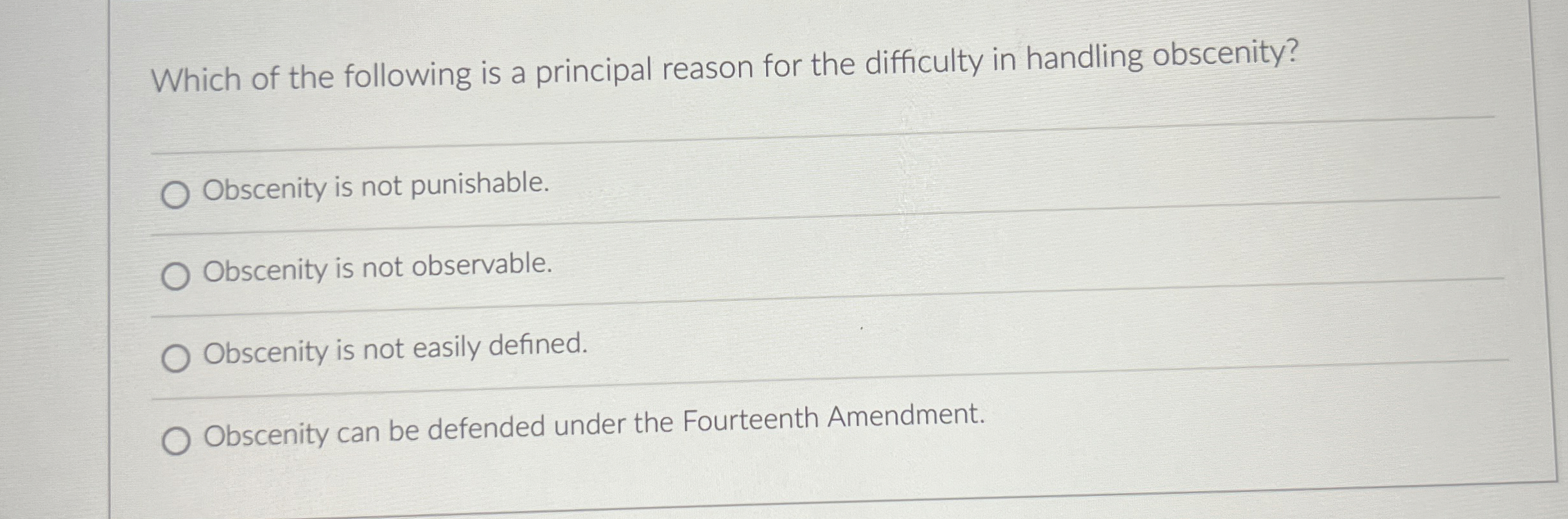 Which of the following is a principal reason for