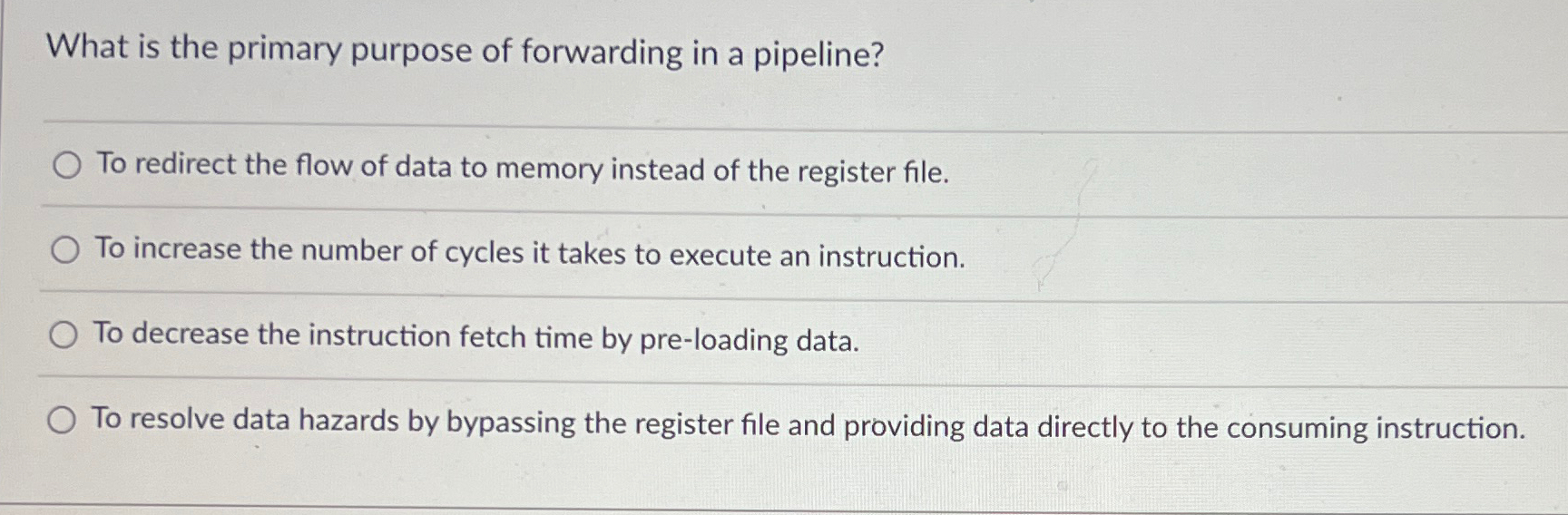 What is the primary purpose of forwarding in a