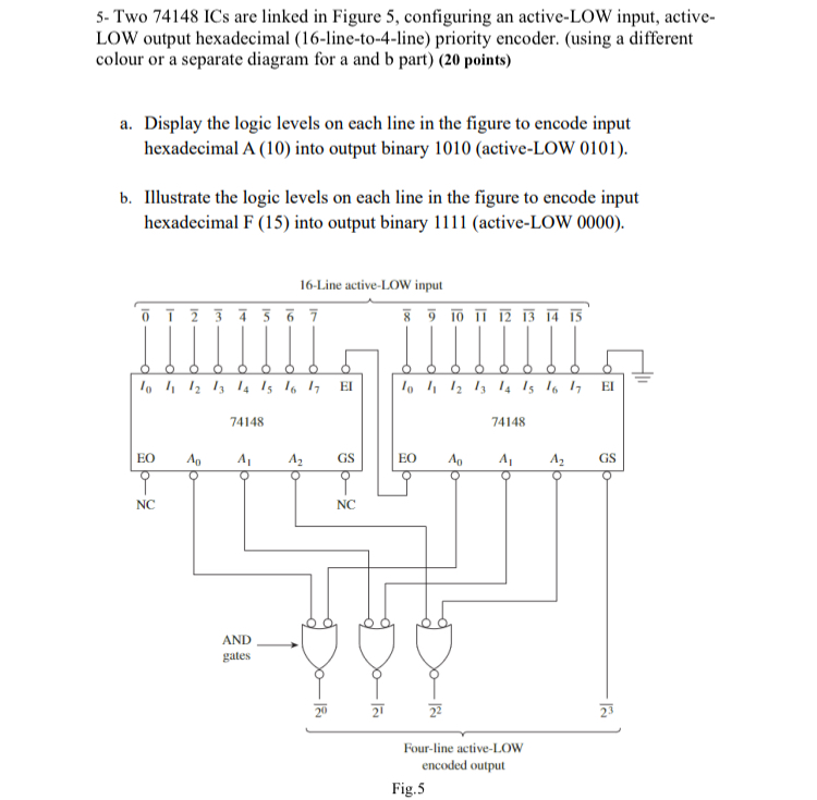 5 - Two 7 4 1 4 8 ICs are linked in Figure 5 ,