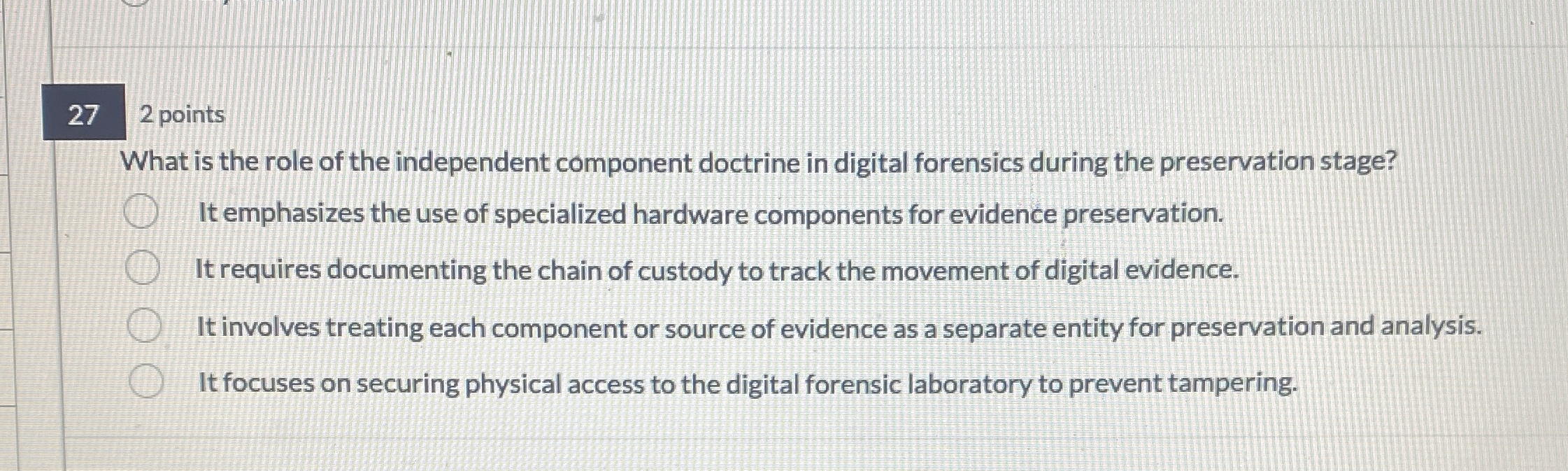 2 7 2 points What is the role of the independent