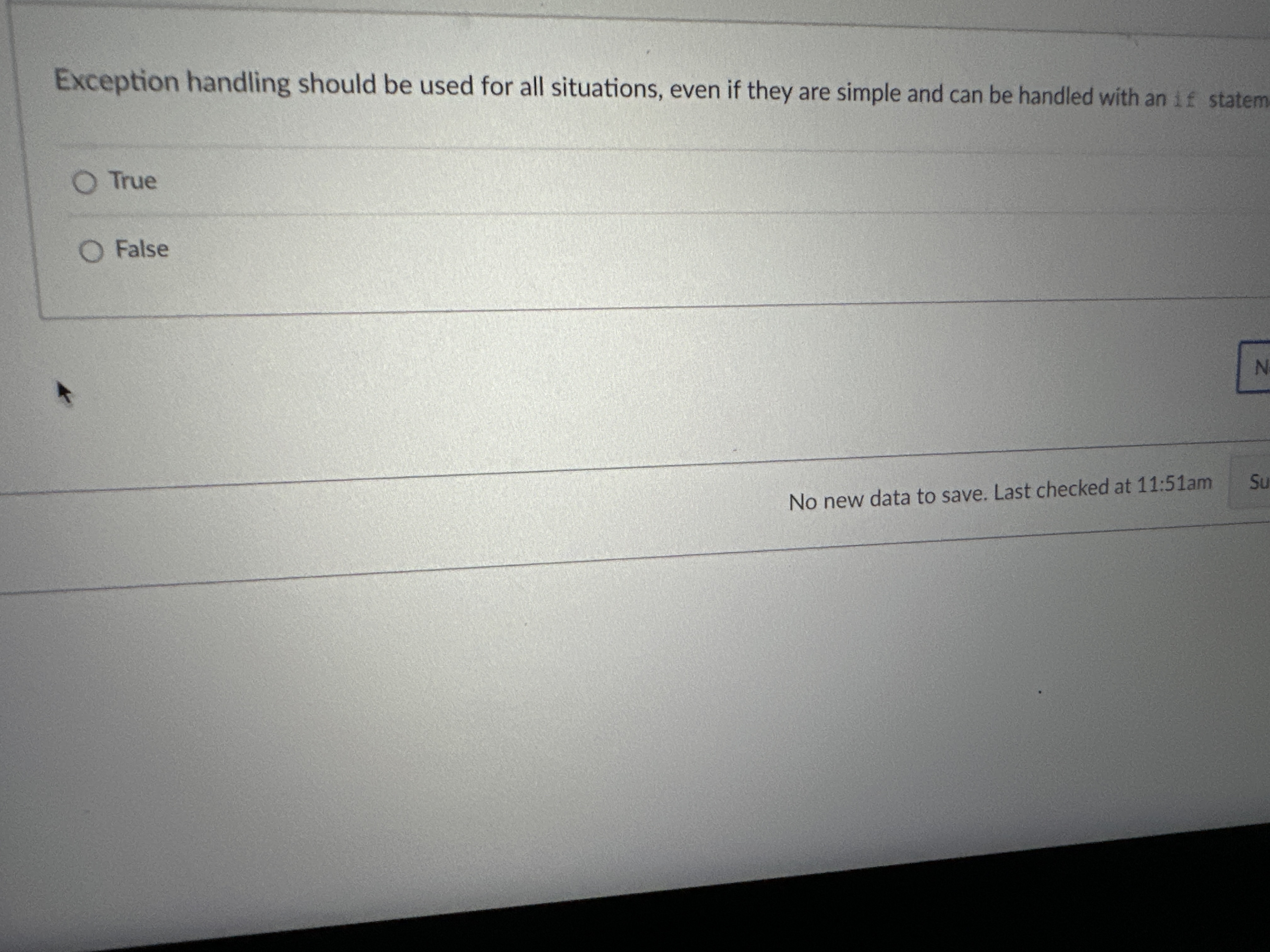Exception handling should be used for all