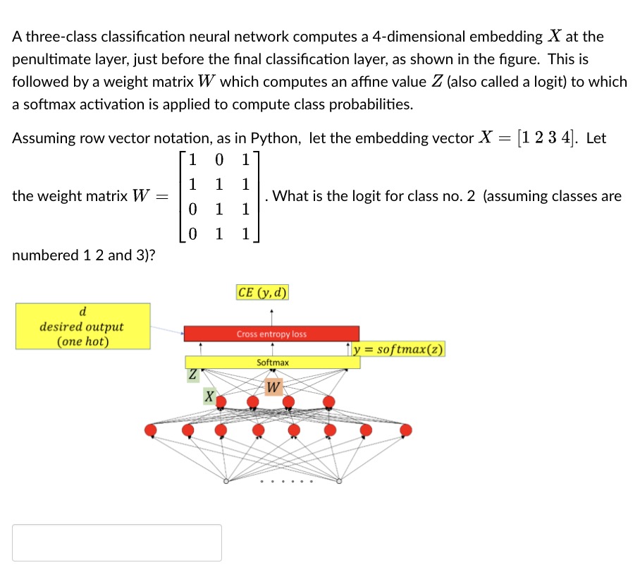 A three - class classification neural network