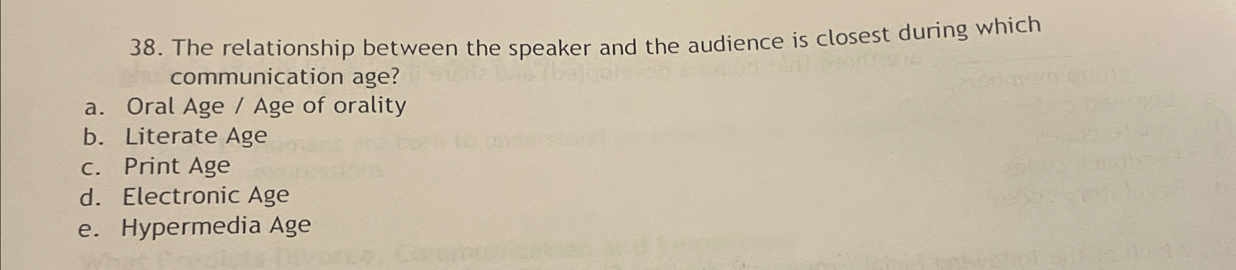 The relationship between the speaker and the