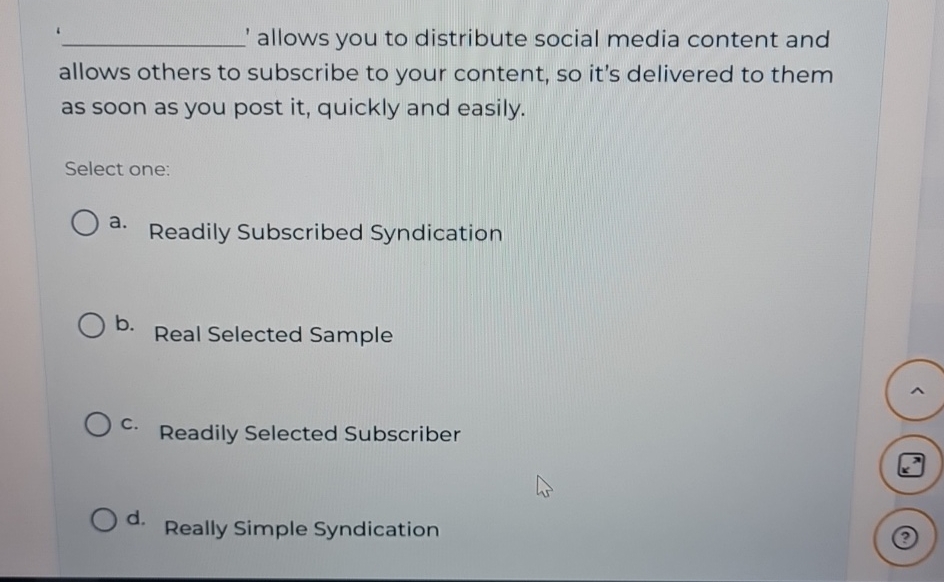 allows you to distribute social media content and