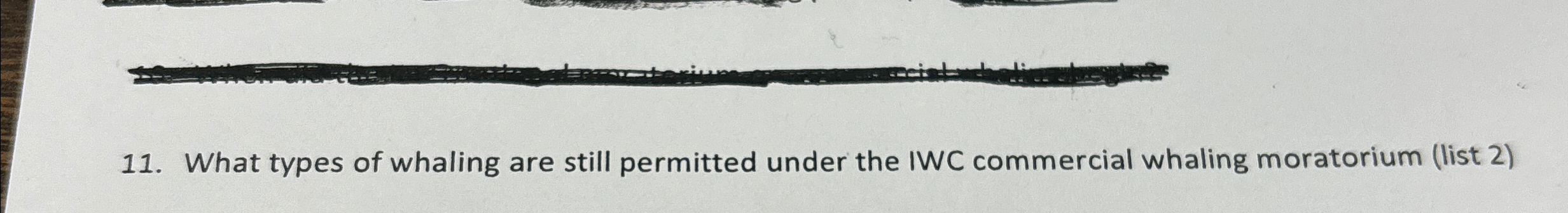 What types of whaling are still permitted under