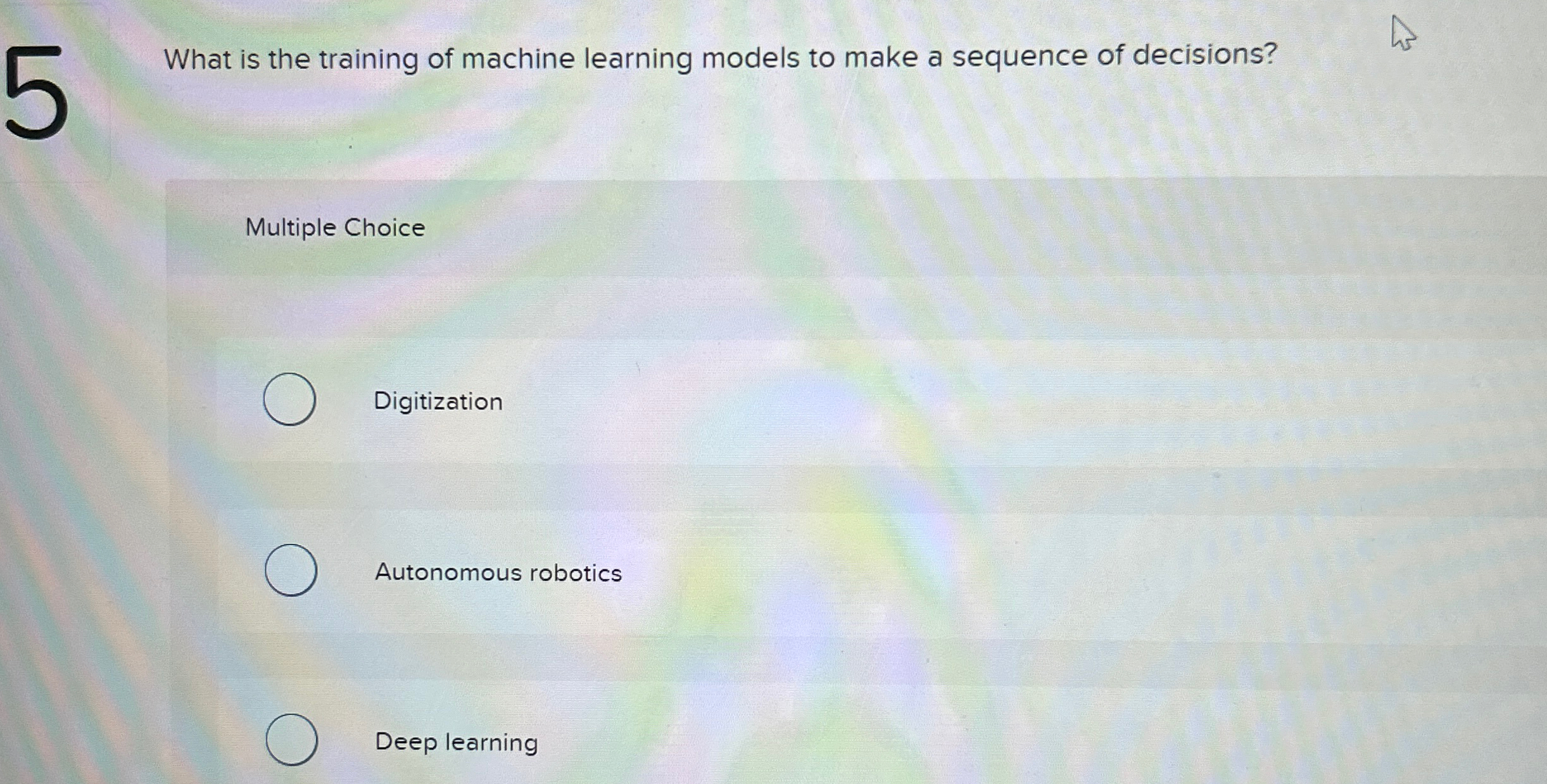 What is the training of machine learning models