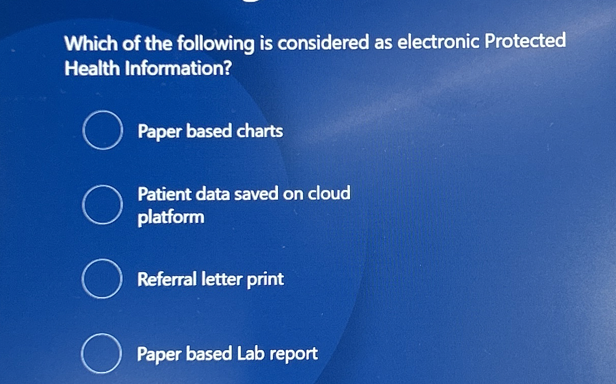 Which of the following is considered as