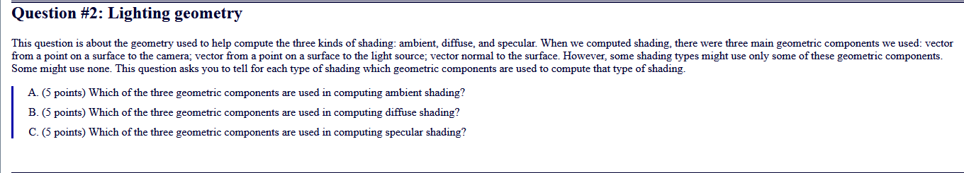 Computer Graphics and Multimedia Question # 2 :