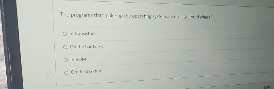 The programs that make up the operating system