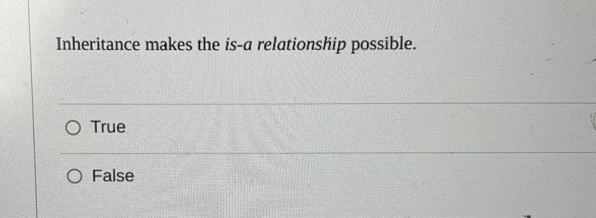 Inheritance makes the is - a relationship