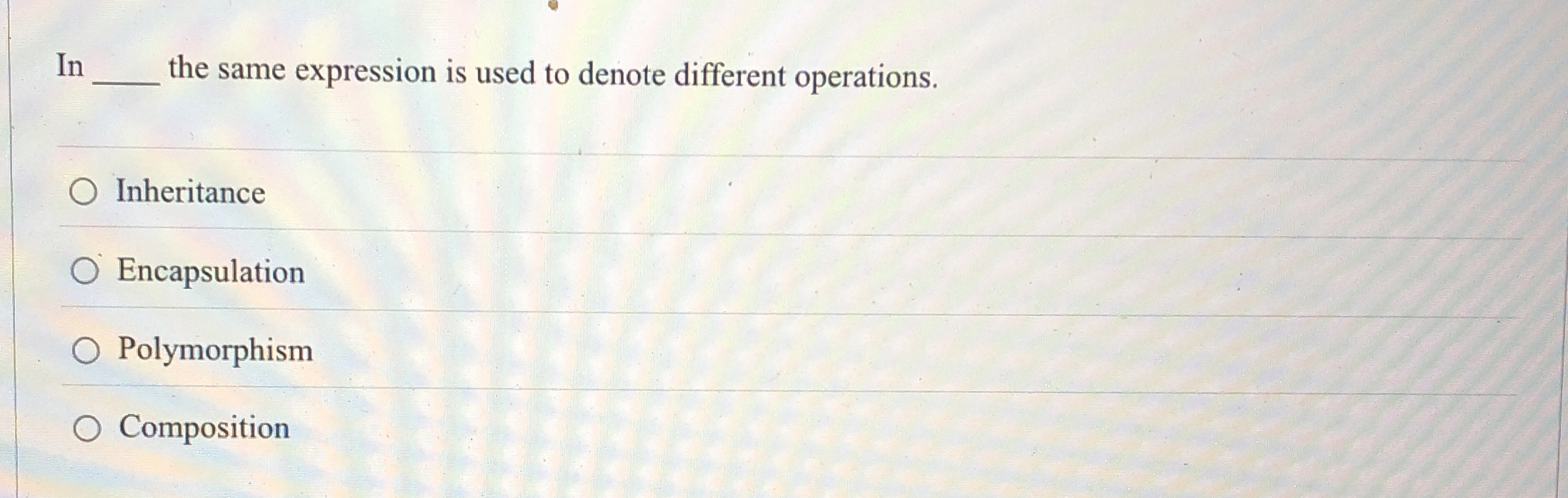 In the same expression is used to denote