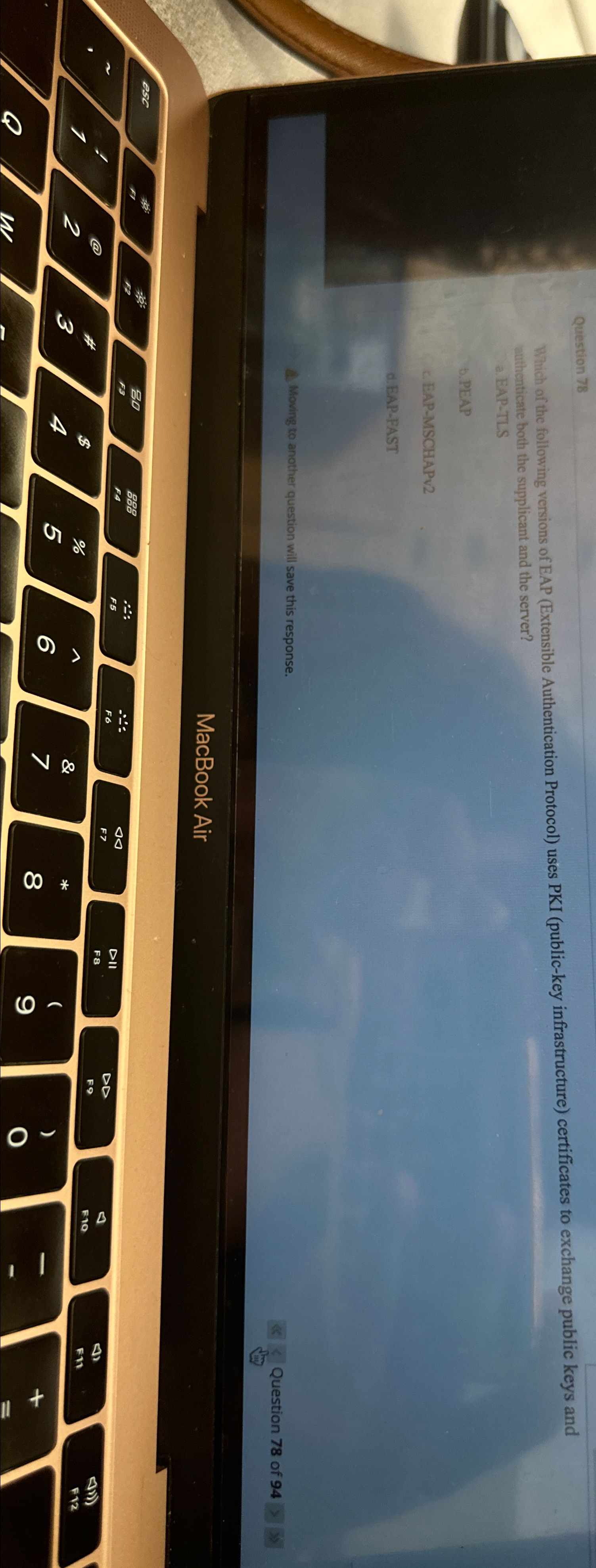 Question 7 8 Which of the following versions of