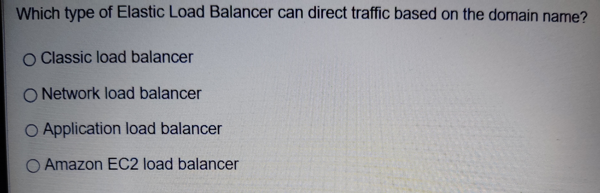 Which type of Elastic Load Balancer can direct