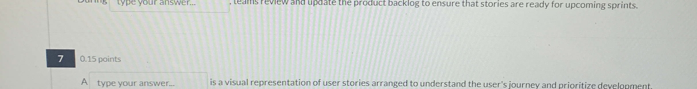 7 0 . 1 5 points A type your answer... is a