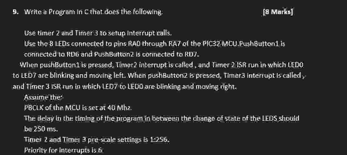 Write a Program in cthat does the following: [ g