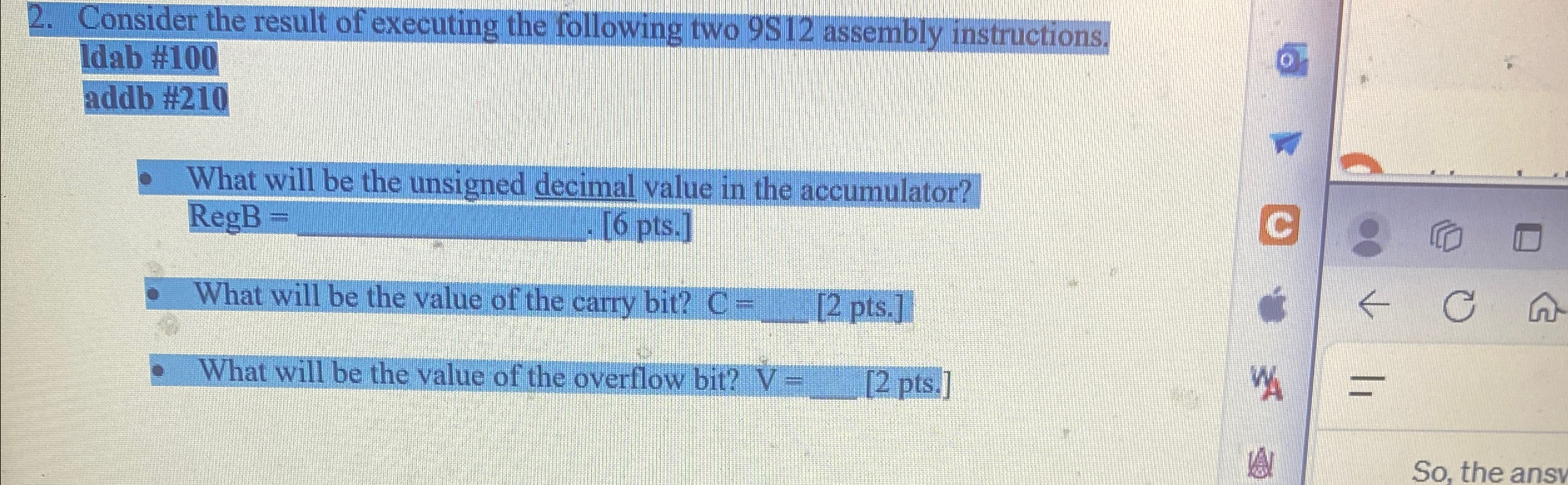 Consider the result of executing the following