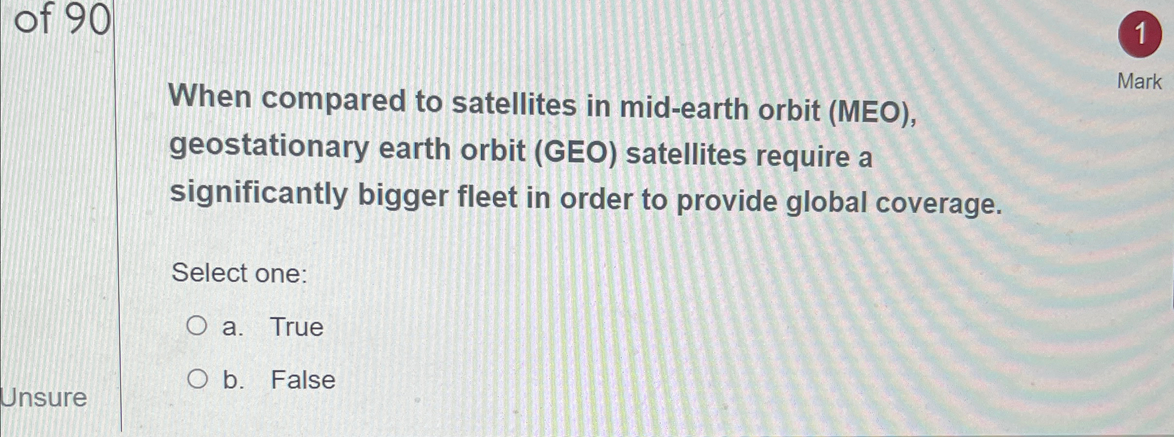When compared to satellites in mid - earth orbit