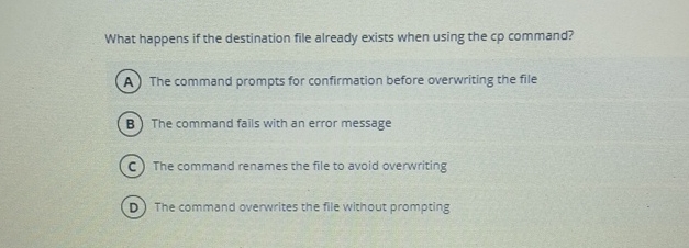 What happens if the destination file already