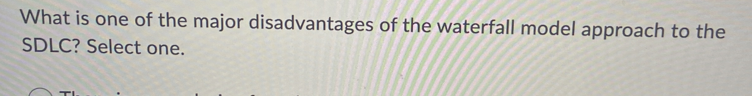 What is one of the major disadvantages of the