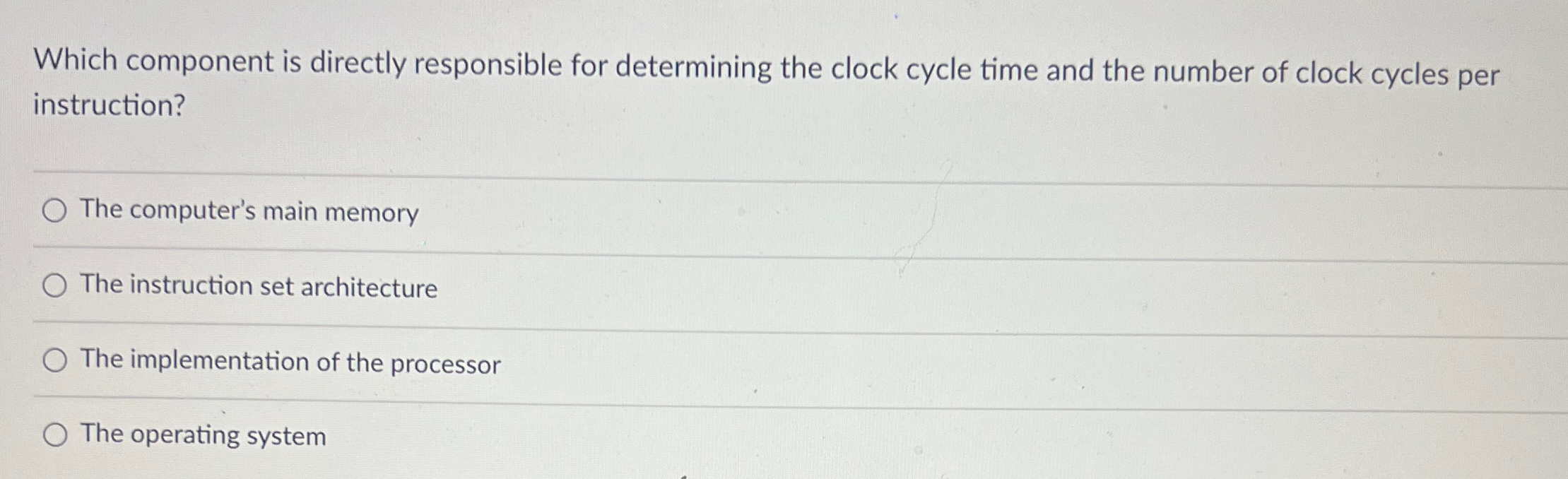 Which component is directly responsible for