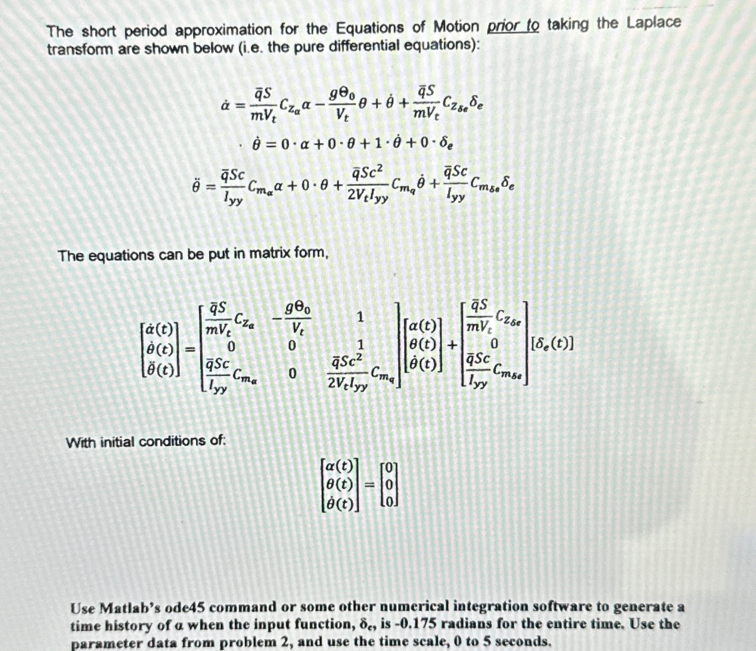 The short period approximation for the Equations