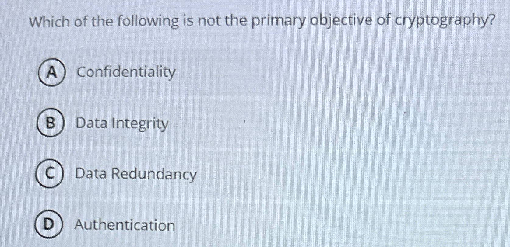 Which of the following is not the primary