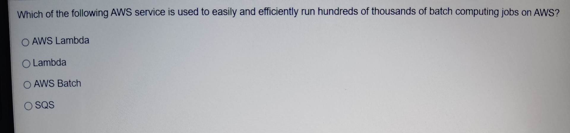 Which of the following AWS service is used to