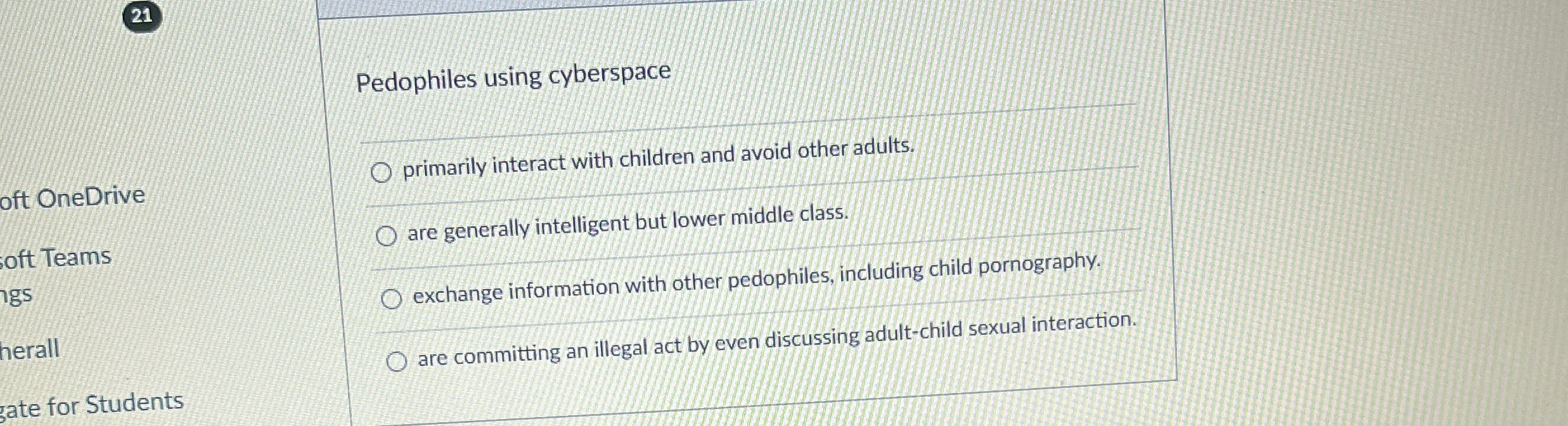 2 1 Pedophiles using cyberspace oft OneDrive oft