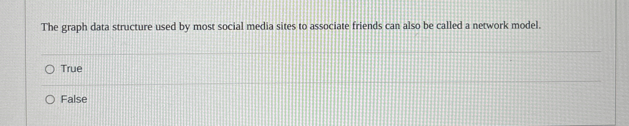 The graph data structure used by most social
