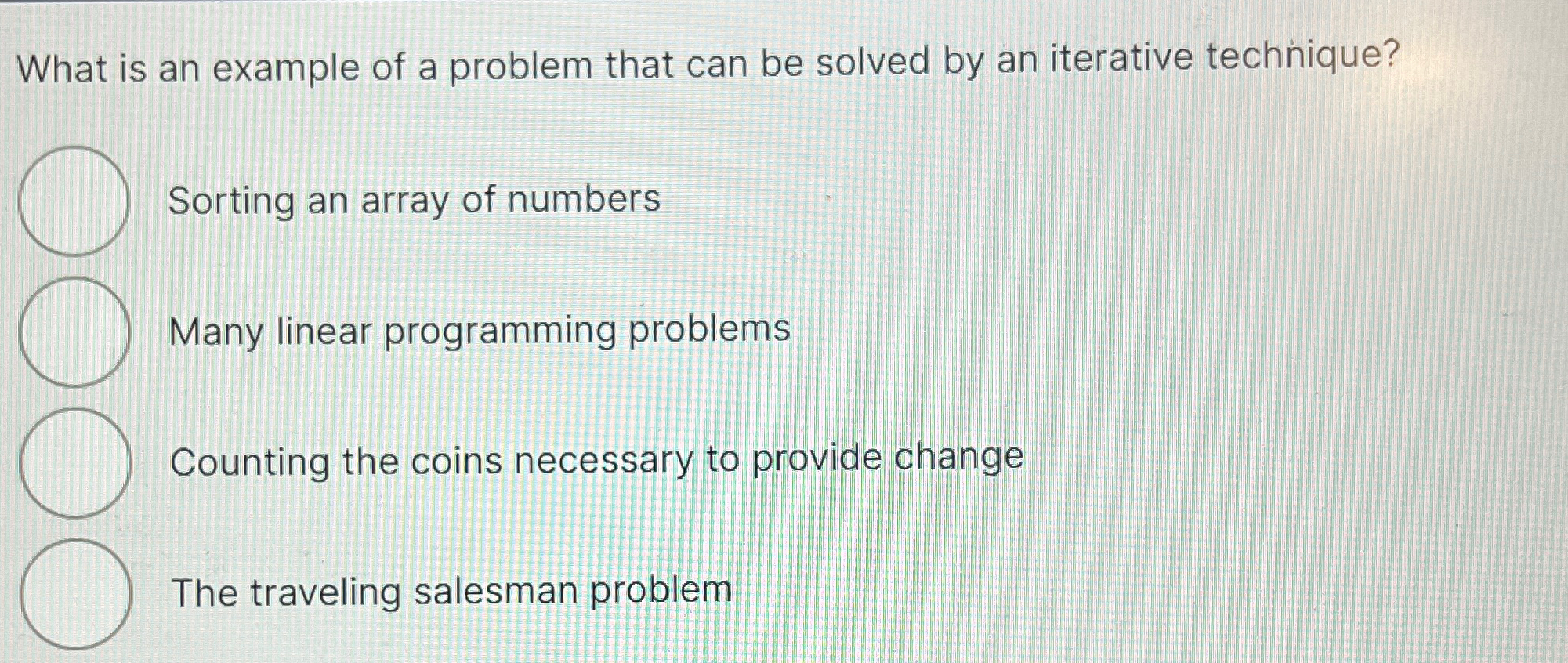 What is an example of a problem that can be