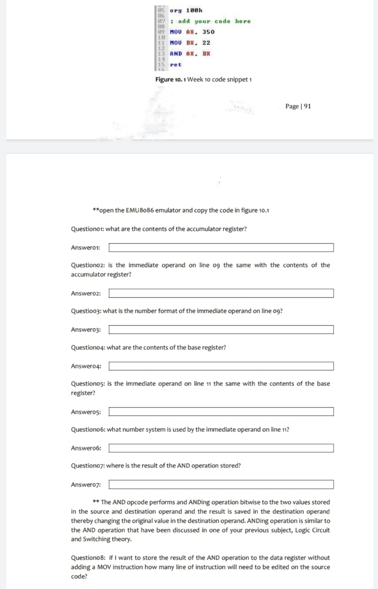Figure 1 0 . 1 Week 1 0 code snippet 1 Page | 9 1