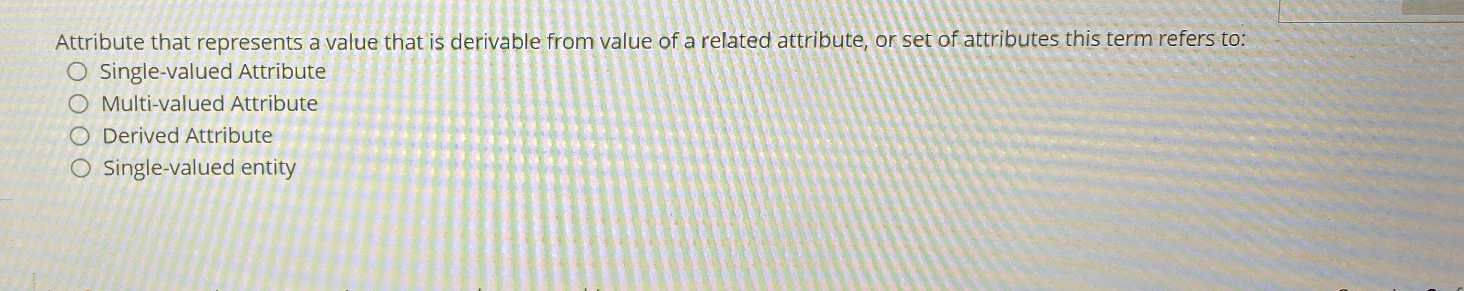 Attribute that represents a value that is