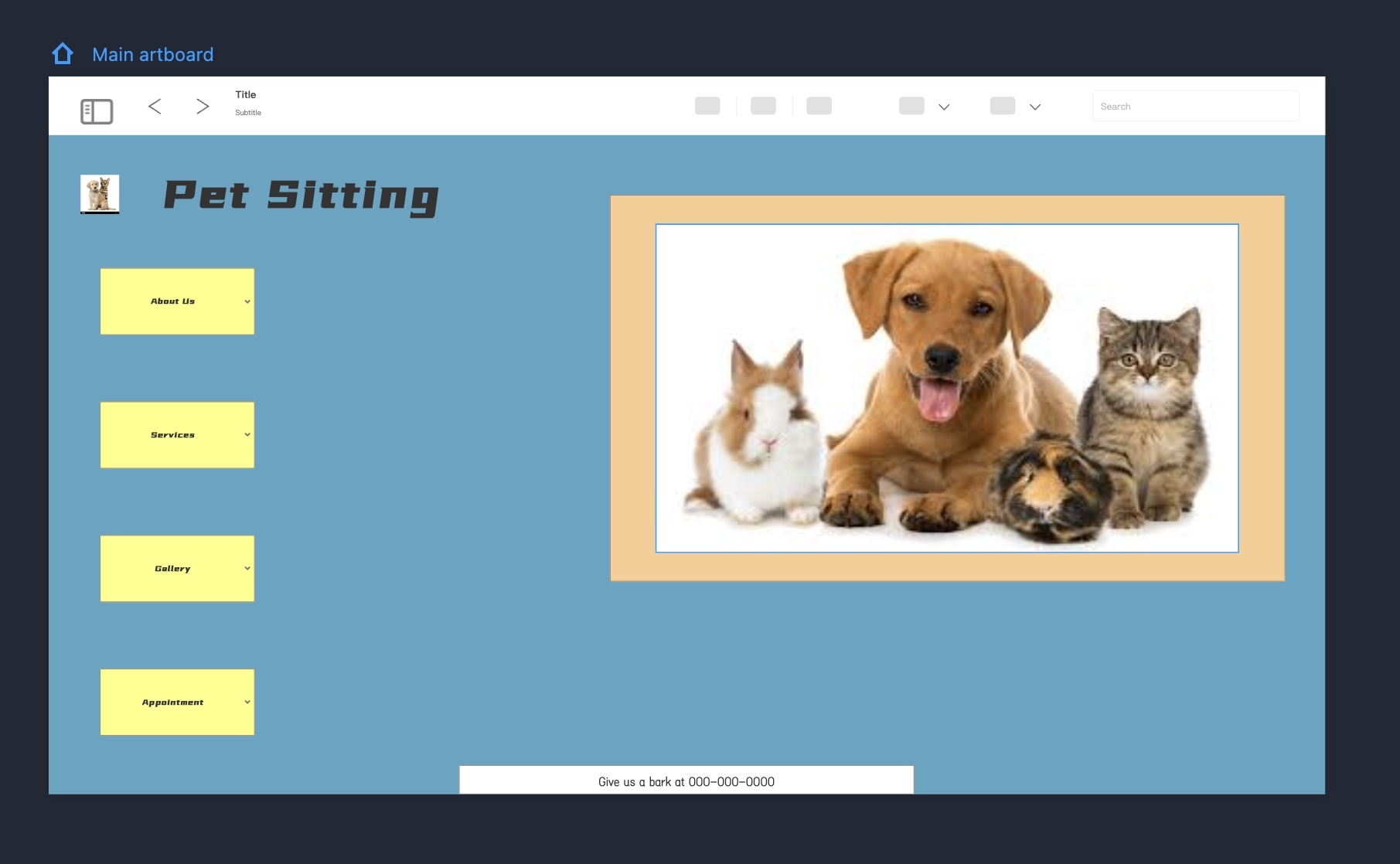 Create a responsive index / homepage prototype