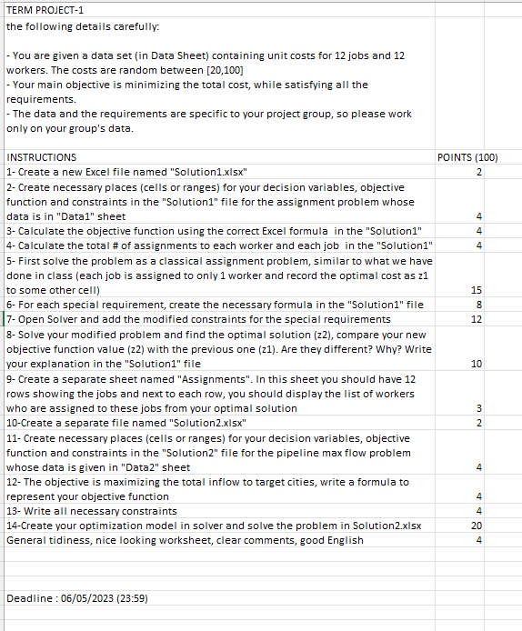 Workers Special Requirements * * Each job should