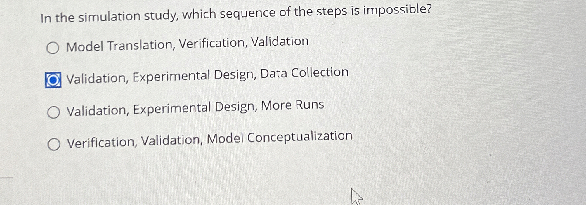 In the simulation study, which sequence of the