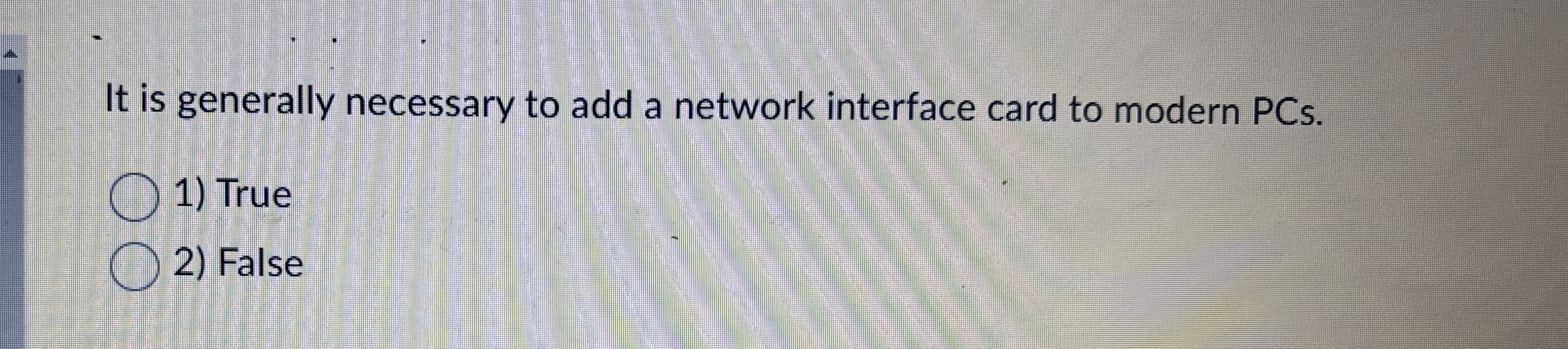 It is generally necessary to add a network