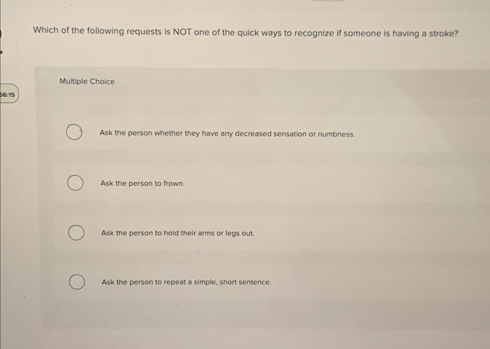 Which of the following requests is NOT one of the