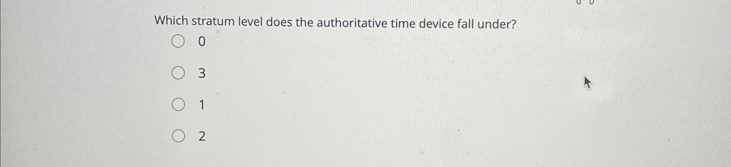 Which stratum level does the authoritative time